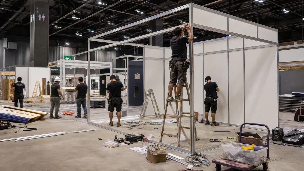 澳門會展佈置 - 展位特裝搭建及背景板安裝工程