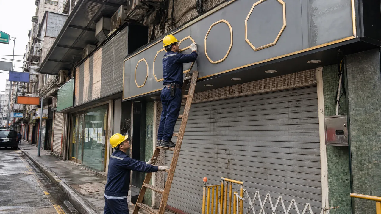澳門招牌安裝工程 - 戶外 LED 發光字專業施工團隊
